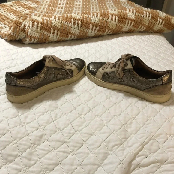 Frye Ivy Logo Patch Studded Sneakers - Picture 7 of 9